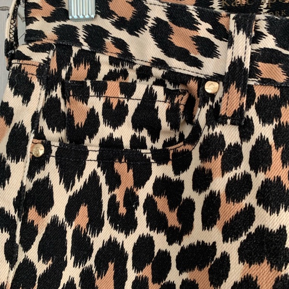 Kate Spade Broom Street Leopard Print Jeans - Picture 6 of 9